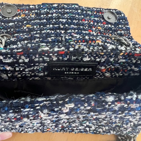 Kurt Geiger Mini Kensington Tweed Purse - Picture 8 of 12